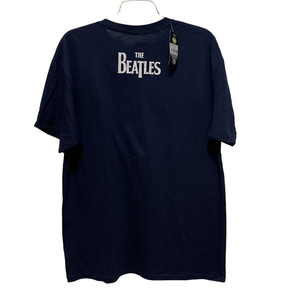 The Beatles Navy Blue White T-Shirt 2017, Lucy in the Sky, 100% Cotton, Large - Picture 4 of 4